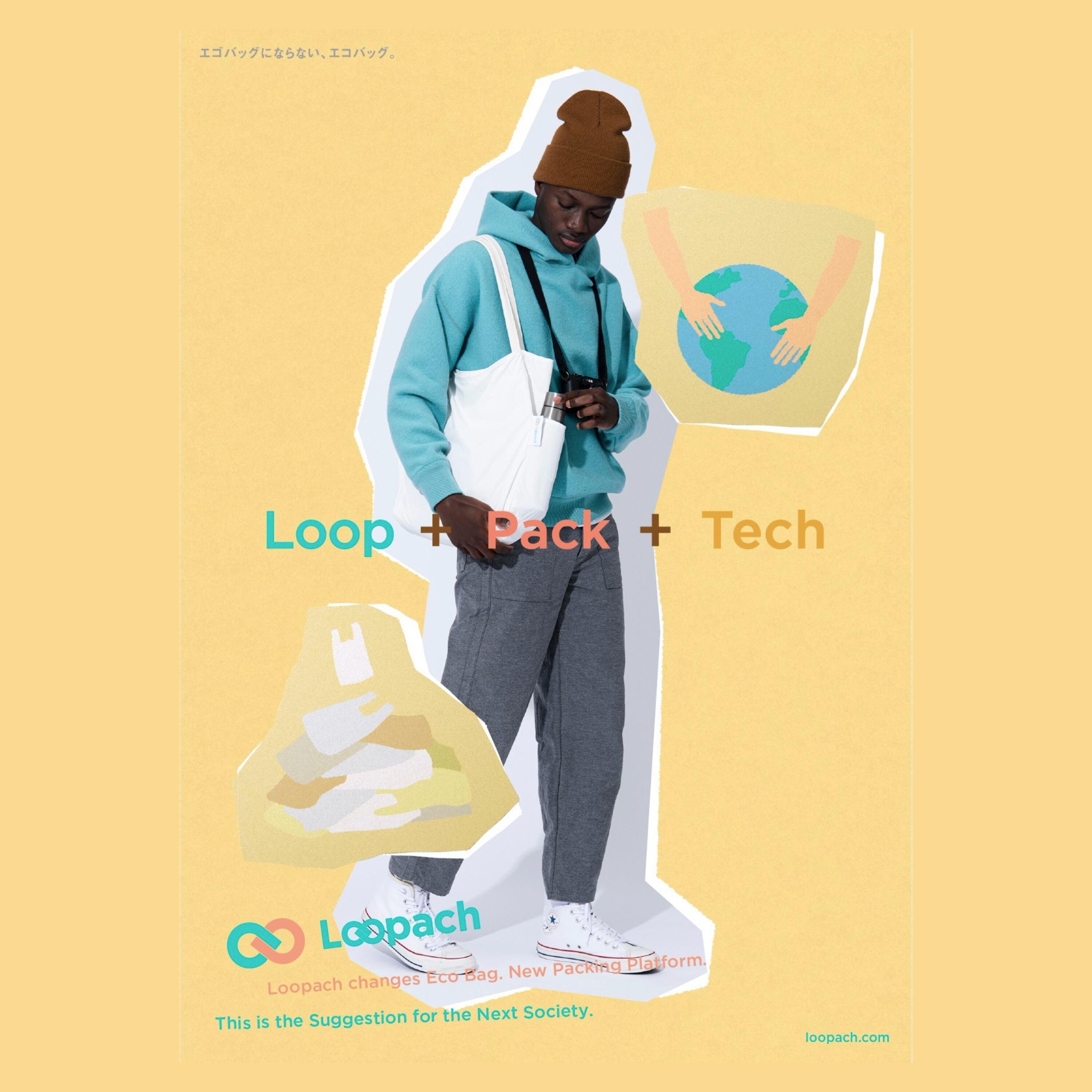 “Everywhere” _Loopach EcoBag M_TYPE 02 【 Loopach 】