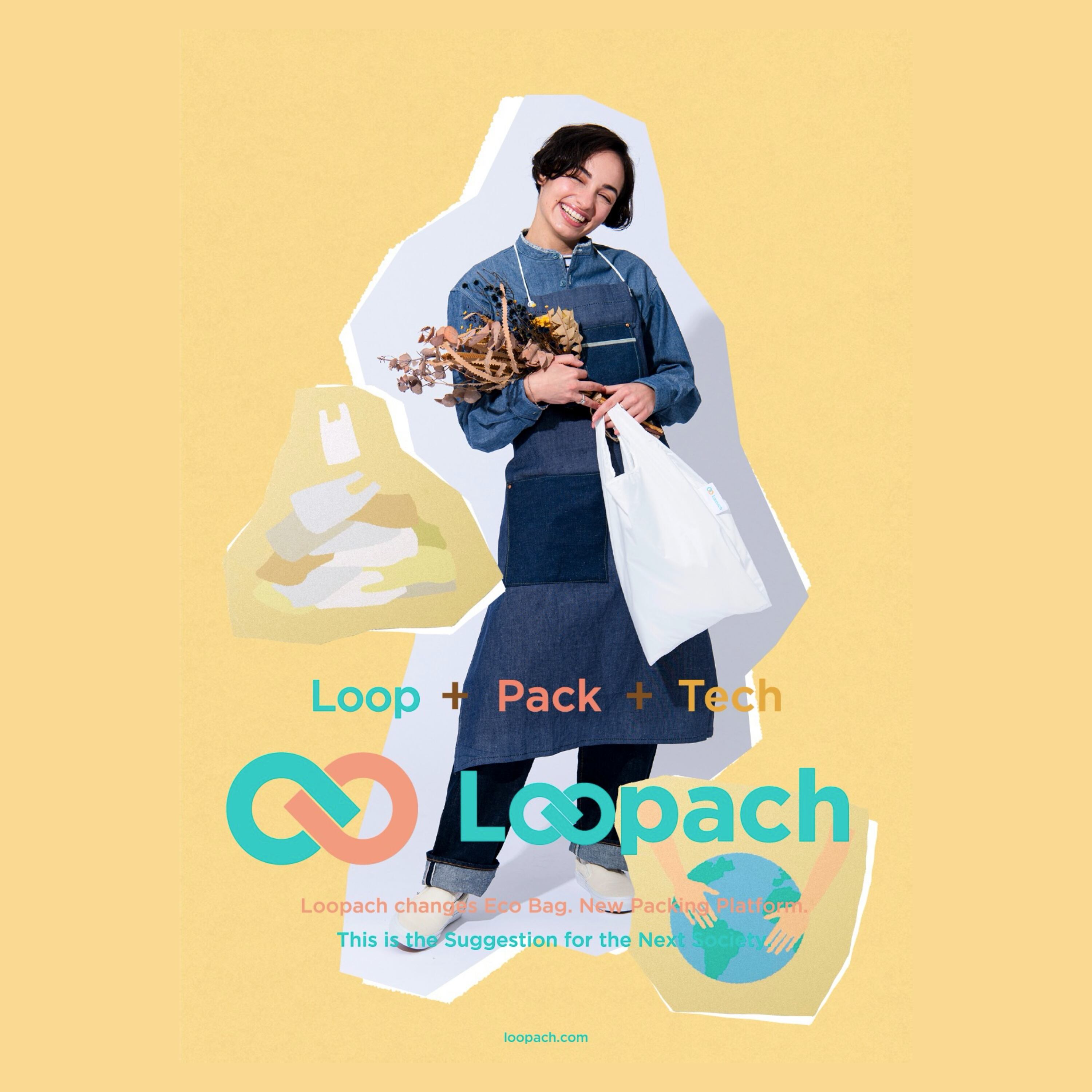 “Onemile” _Loopach EcoBag S_TYPE 01 【 Loopach 】