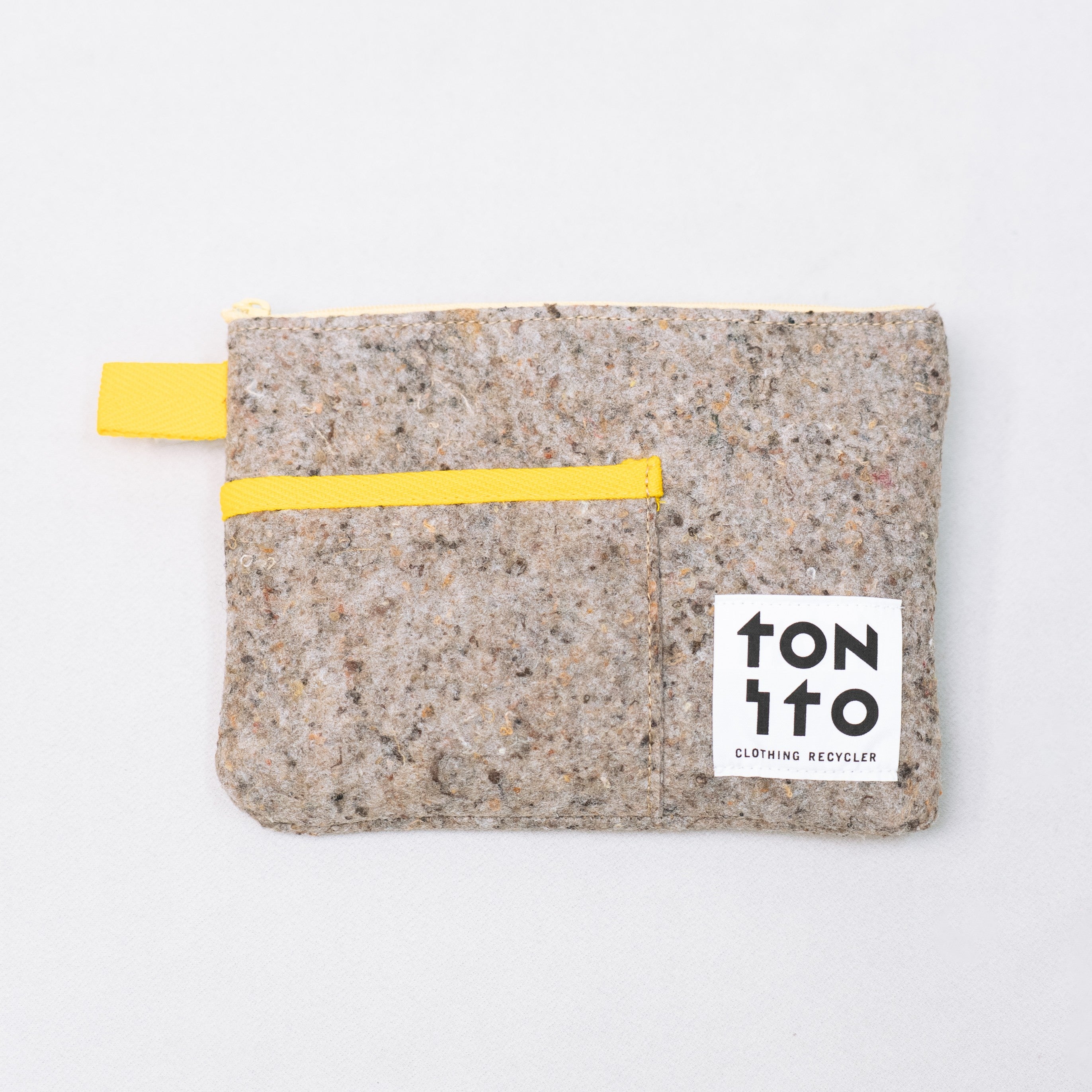TONITO FELT POCKET POUCH - M 14×20cm フェルト ポケット ポーチ