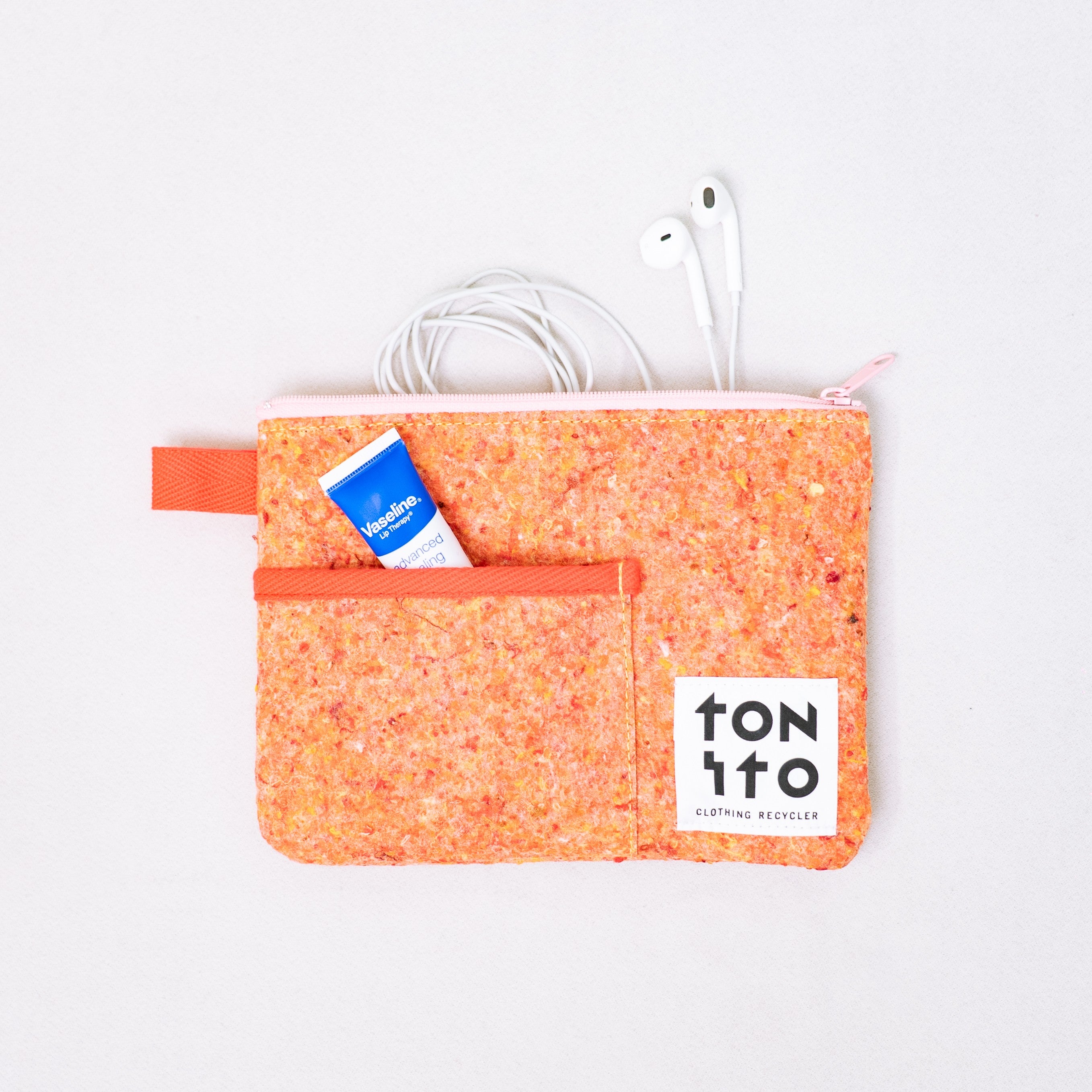 TONITO FELT POCKET POUCH - M 14×20cm フェルト ポケット ポーチ