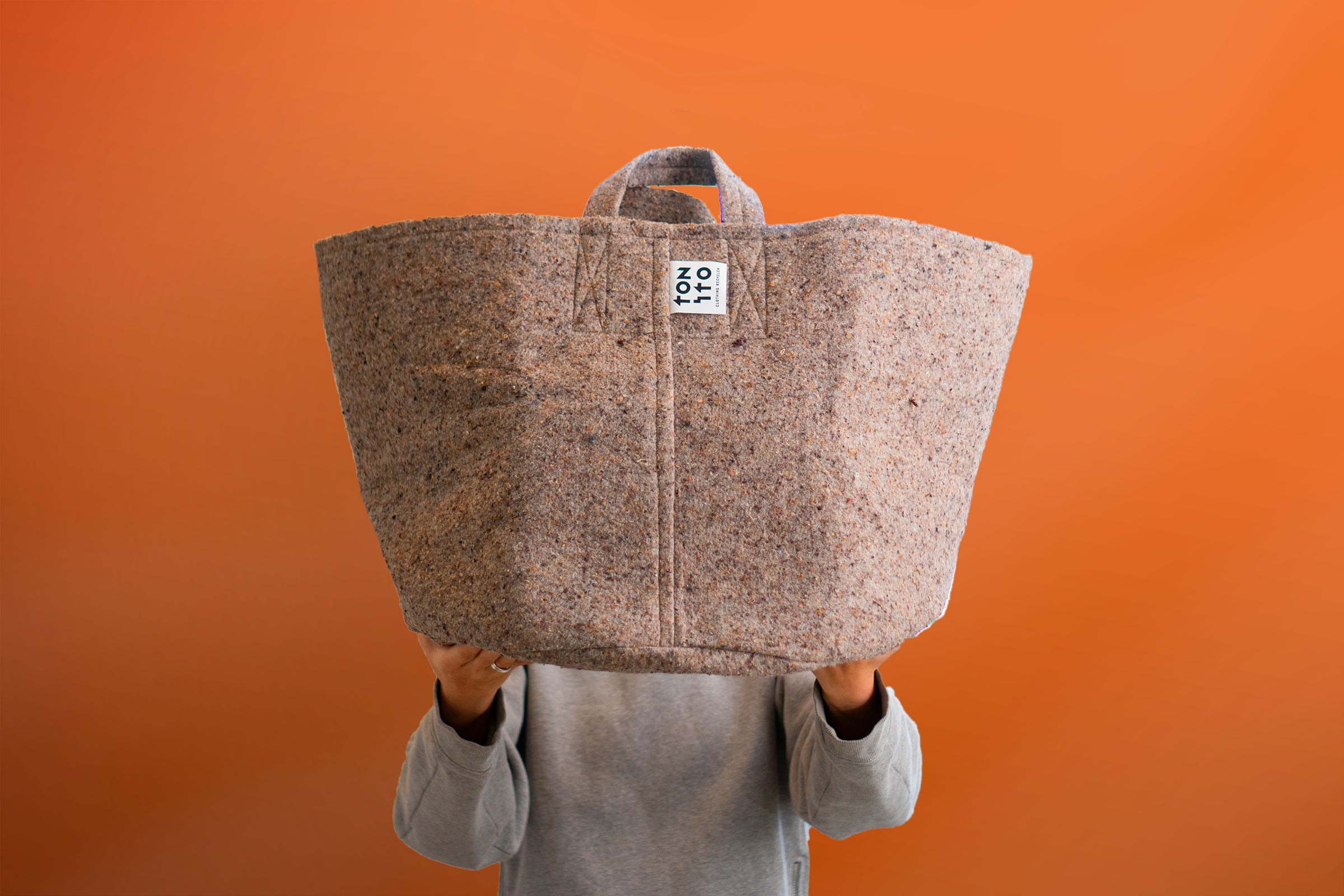 TONITO FELT POT TOTE -XL